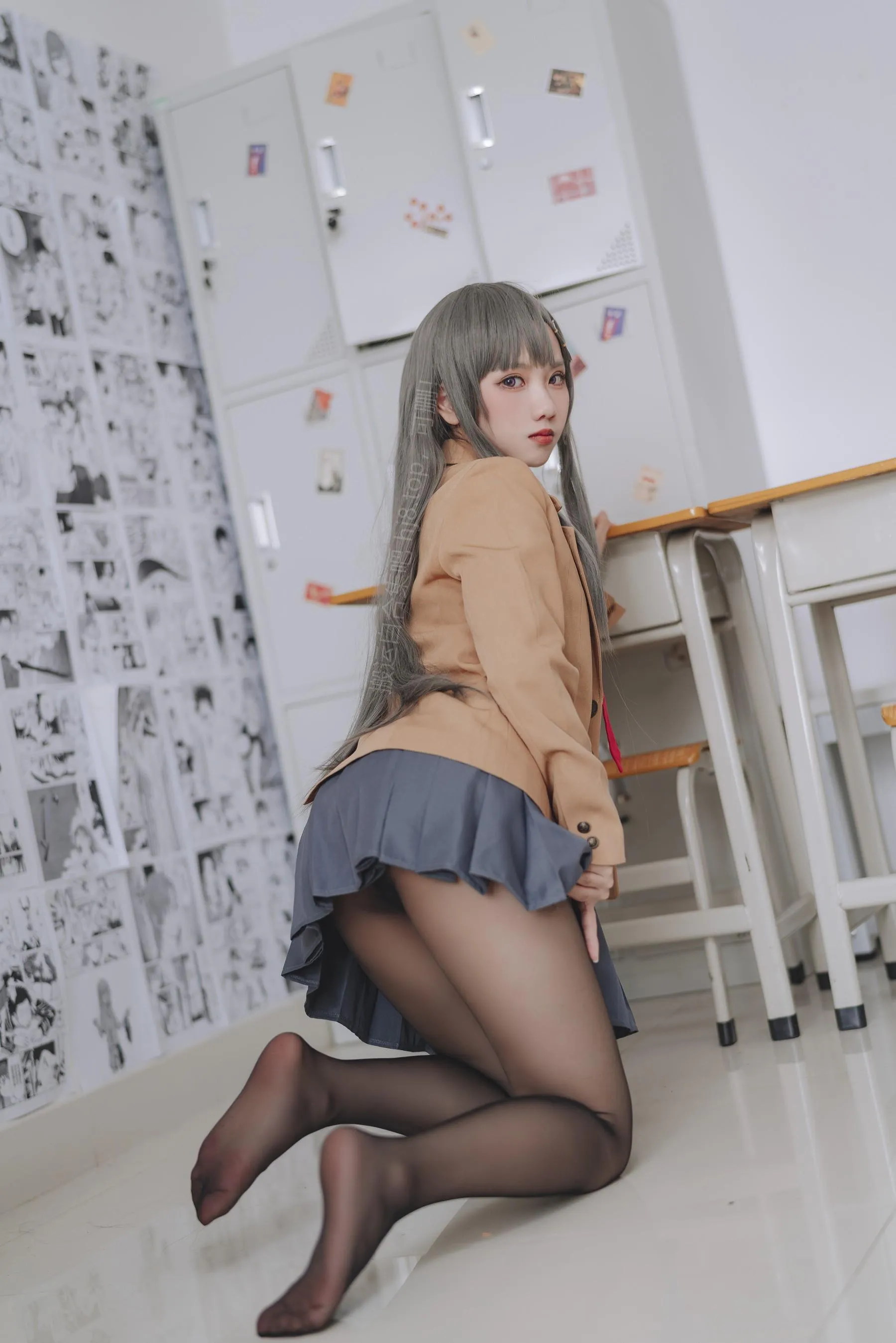 果咩酱w – NO.43 麻衣校服 [31P]插图8